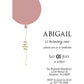 Girl Baby First Birthday | Instant Download | Balloon Invitation | BC2