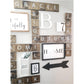 Scrabble Tile Rustic Farmhouse Wood Wall Décor 5.5X5.5 - The PICKED Unlimited