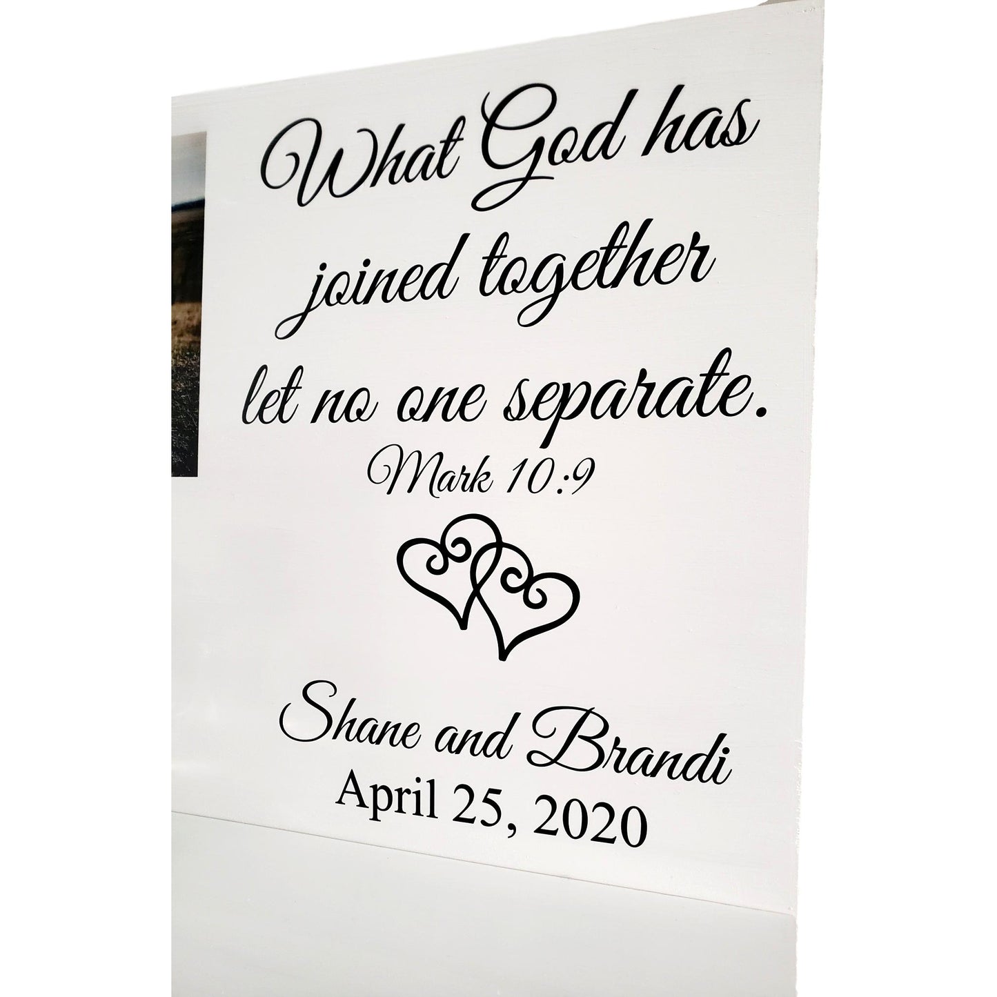What God has joined together let no one separate Sand Ceremony Wood Board TPUWSBS1 - The PICKED Unlimited